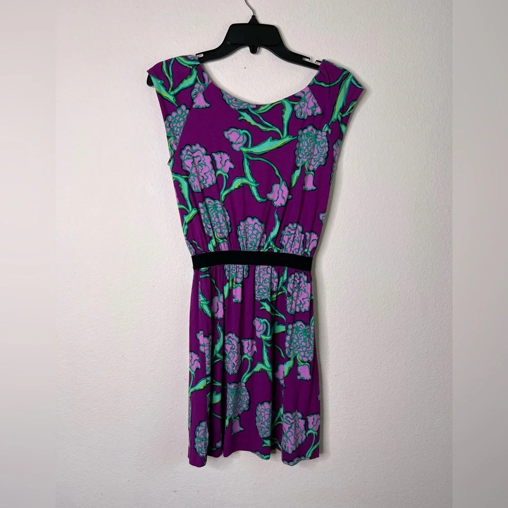 LILLY PULITZER Women’s Hollyhock Posie Laney Purple Dress XS - Picture 4 of 9